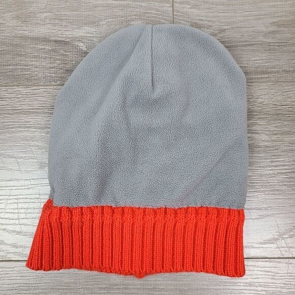 Oshkosh Boy's Orange Black & Gray Stripe Knit Toque Winter Hat Medium - Picture 5 of 7